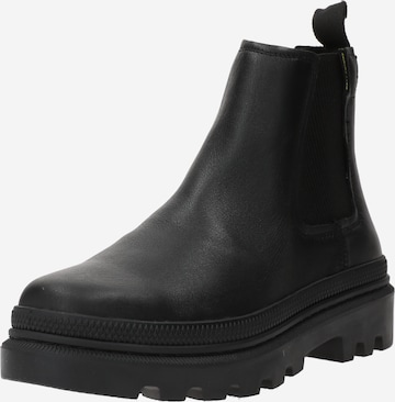 Palladium Chelsea boots 'Trooper' in Zwart: voorkant