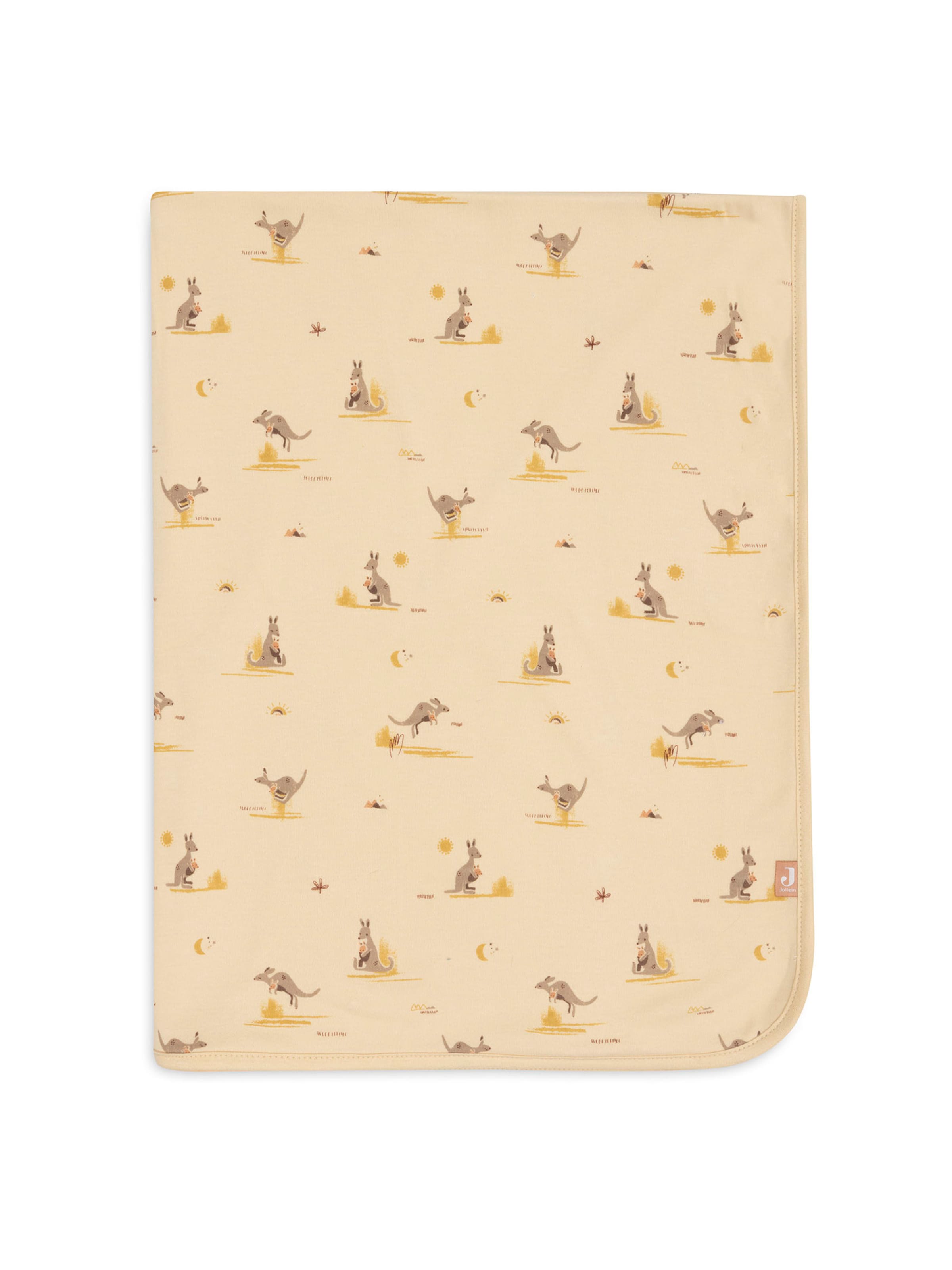 Jollein Baby blanket 'Kangaroots' in Beige