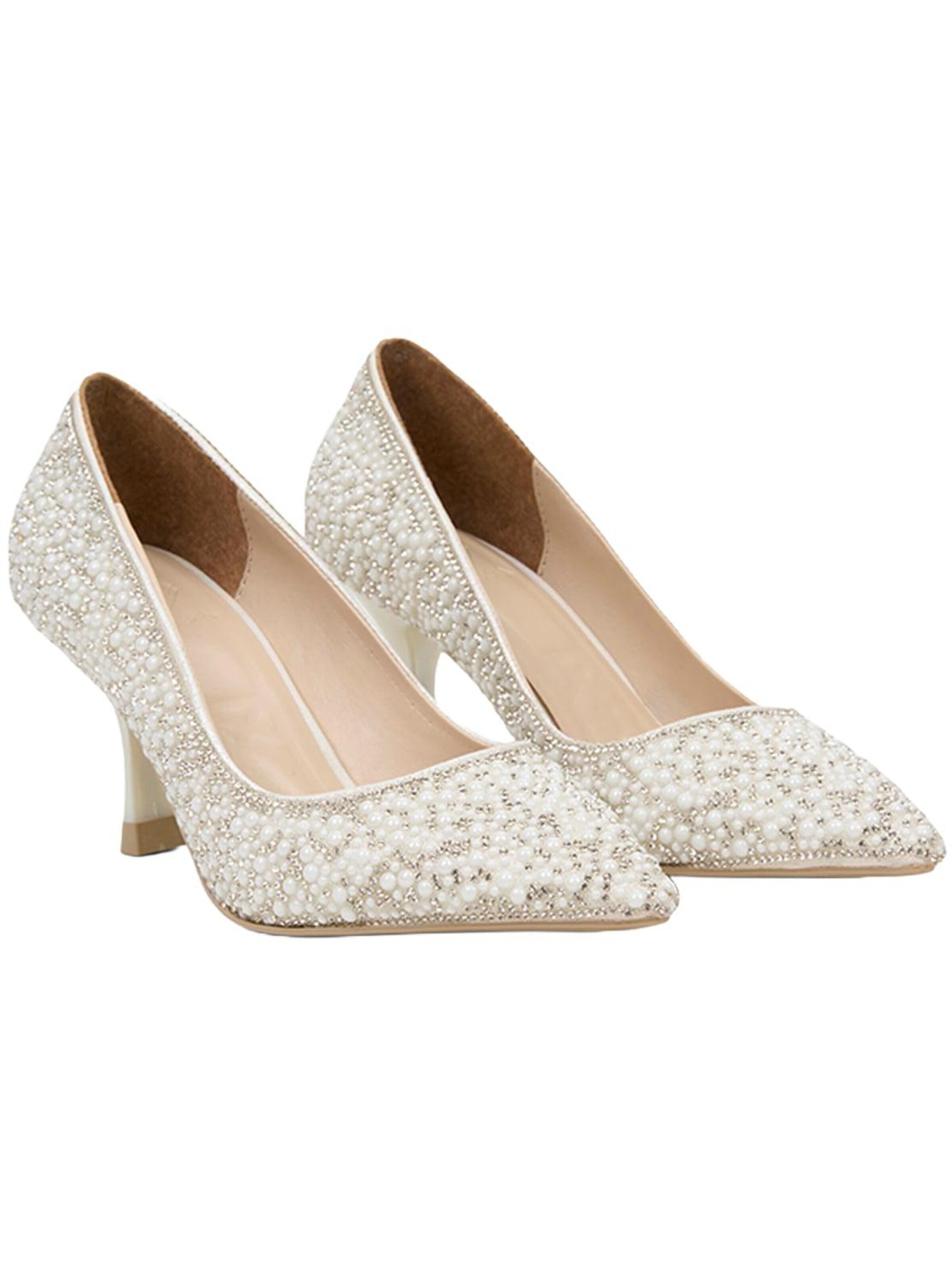 Desa - Zapatos con plataforma en blanco