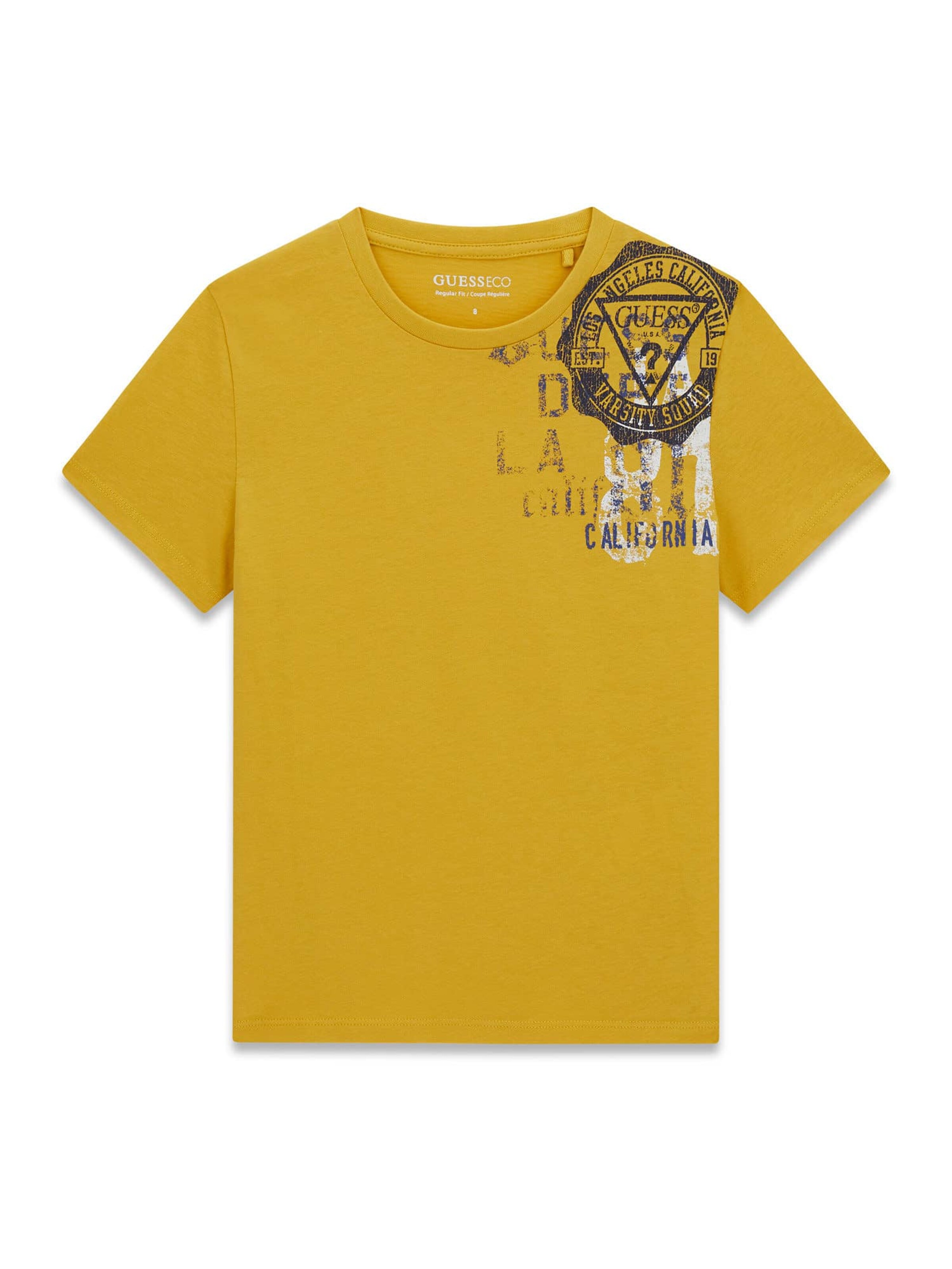 GUESS Shirt in 128 in mottled blue / Saffron / Black / White, Item view