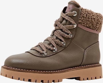 ESPRIT Lace-Up Ankle Boots in Brown: front