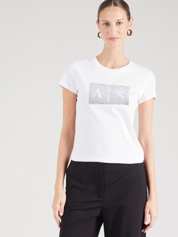 T-shirt ARMANI EXCHANGE en blanc : devant