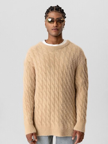Pull-over 'Zidane' Dandalo en beige : devant