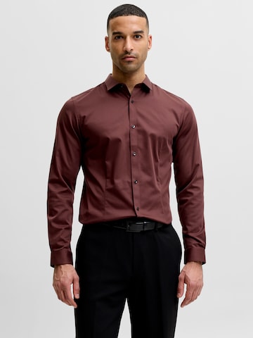 Croi foarte mulat Cămașă 'JJPRParma' de la Jack & Jones Premium pe maro: față
