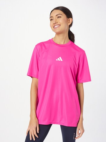 ADIDAS SPORTSWEAR Performance Shirt 'Court Graphic' in Pink: front