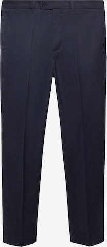 MANGO MAN Regular Pleated Pants 'Milan' in Blue: front