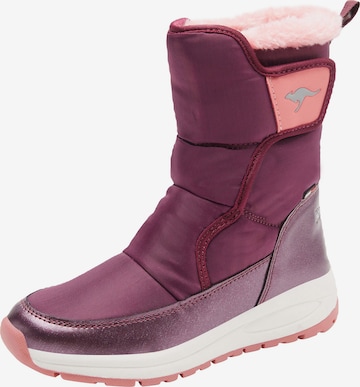 KangaROOS Snow Boots 'Belle' in Pink: front