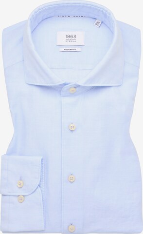 ETERNA Regular fit Button Up Shirt in Blue