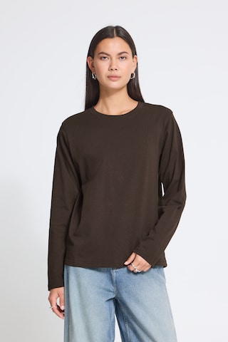 T-shirt 'IHPALMER' ICHI en marron : devant