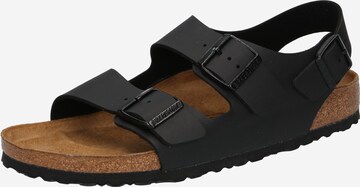 BIRKENSTOCK Sandale 'Milano' in Schwarz: predná strana