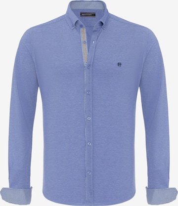 Felix Hardy Regular fit Button Up Shirt in Blue: front