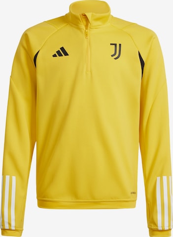 ADIDAS PERFORMANCE Athletic Sweatshirt 'Juventus Turin Tiro 23' in Yellow: front