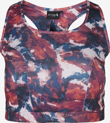 Active by Zizzi - Soutien Bustier Soutien de desporto 'ATALULA' em mistura de cores: frente