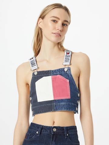 Top di Tommy Jeans in blu: frontale