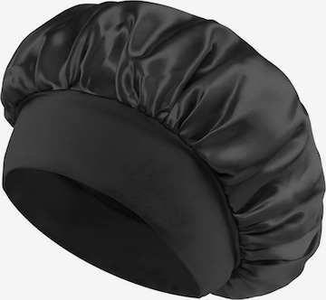 Ornement pour cheveux 'Safiya Satin Bonnet' soho Hair accesoires en noir : devant