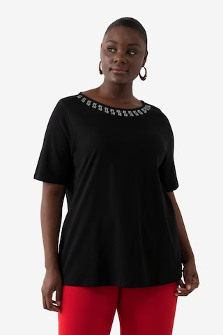 Ulla Popken Shirt in Black: front