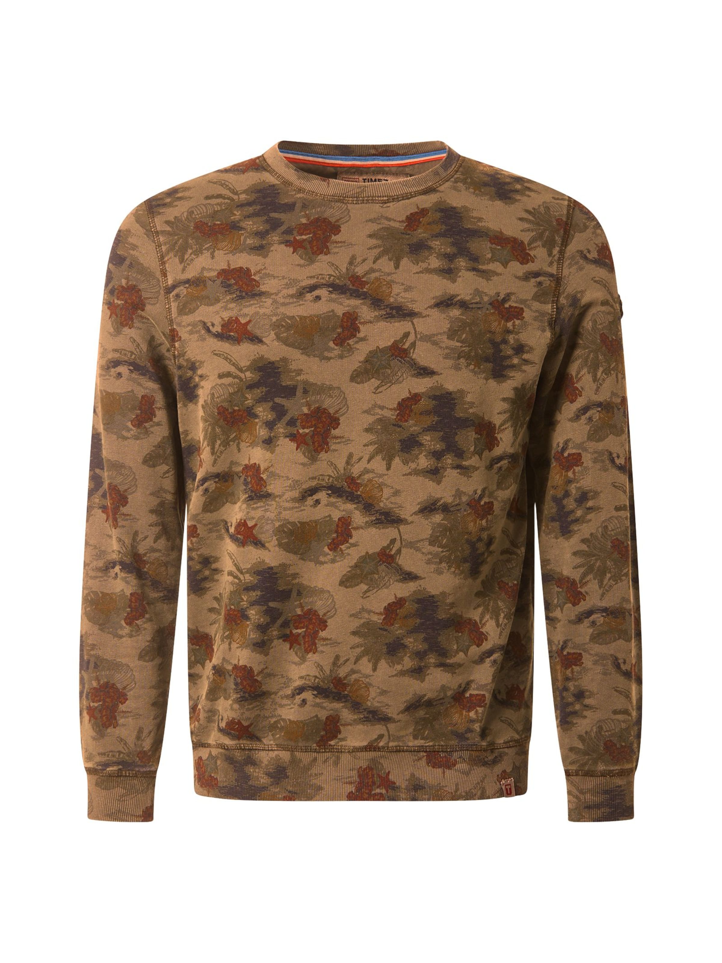 TIMEZONE Sweatshirt 'Crewneck' in Beige: Vorderseite