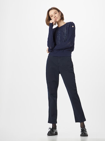 Coupe slim Pantalon chino 'GABBY' Lauren Ralph Lauren en bleu