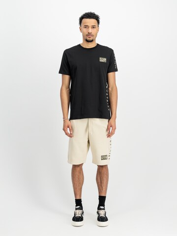 ALPHA INDUSTRIES Regular Sporthose in Beige