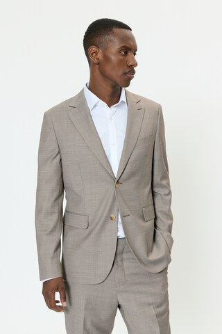 Matinique Regular fit Colbert 'Charles' in Bruin: voorkant