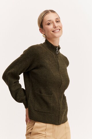 b.young Knit Cardigan 'MARTINE' in Green: front
