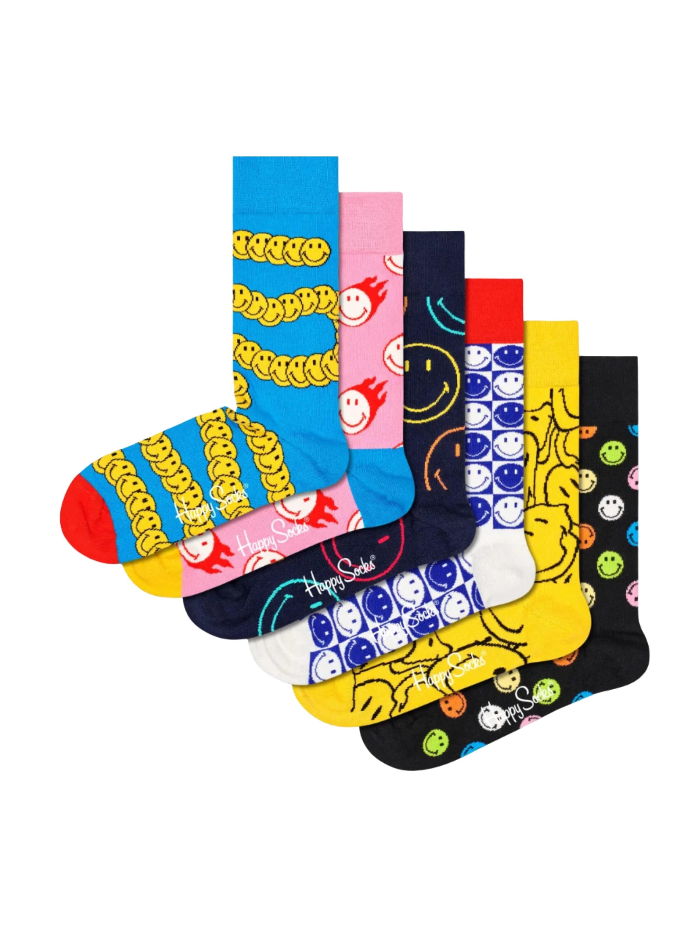 Happy Socks Socks '6er Pack - Smeily Socks Gift Set' in Mixed colors: front