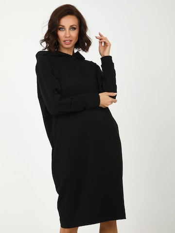 Awesome Apparel Dress in Black: front