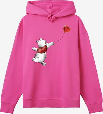 F4NT4STIC Sweatshirt 'Winnie Puuh Balloon' in Roze: voorkant