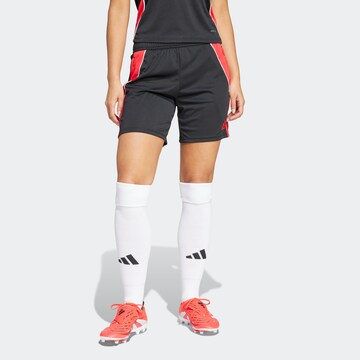 ADIDAS PERFORMANCE Regular Sportshorts 'Tiro 24' in Schwarz: Vorderseite