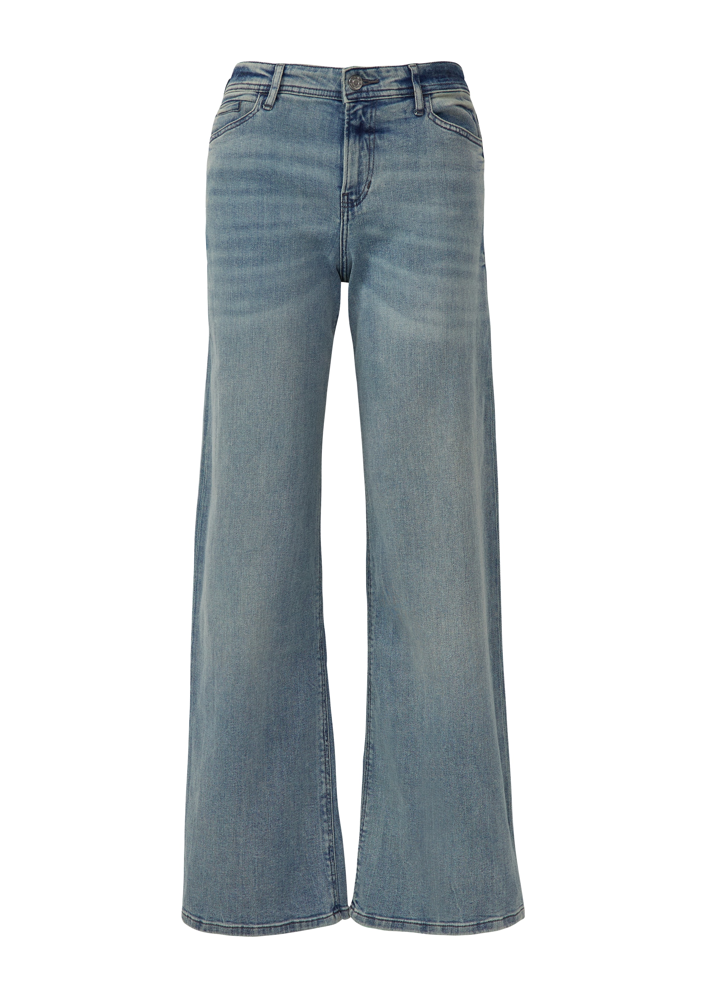s.Oliver Wide leg Jeans 'Suri' in Blauw: voorkant