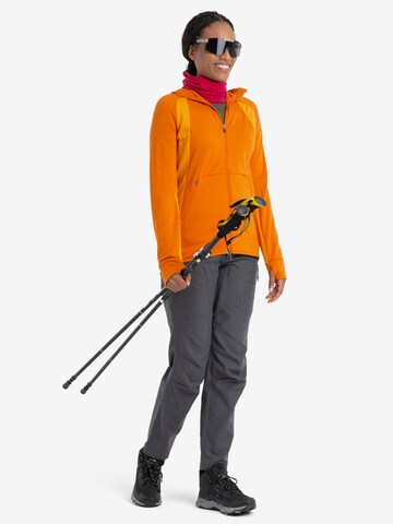 ICEBREAKER - Sweatshirt de desporto 'Quantum ZoneKnit' em laranja