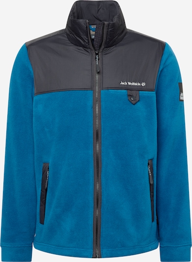 JACK WOLFSKIN Fleecejakke 'DNA GRIZZLY' i himmelblå / sort / hvid, Produktvisning