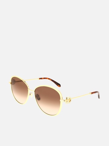 FERRAGAMO Zonnebril in Goud: voorkant