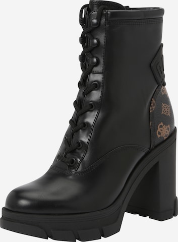 Bottines à lacets 'XENNIA' GUESS en noir : devant