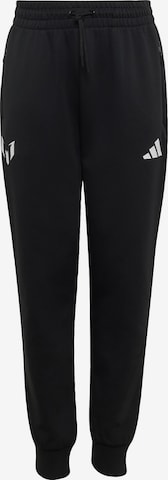 ADIDAS PERFORMANCE - Tapered Pantalón deportivo 'Messi' en negro: frente
