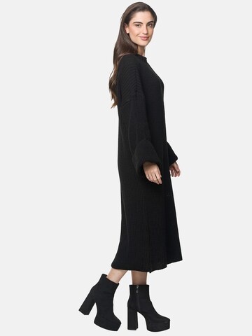 Robes en maille Elara en noir