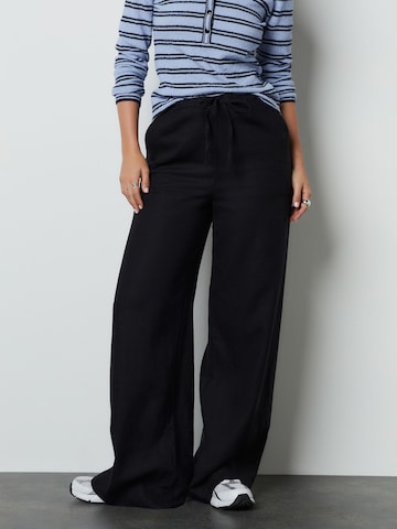 Next Wide leg Byxa i svart: framsida