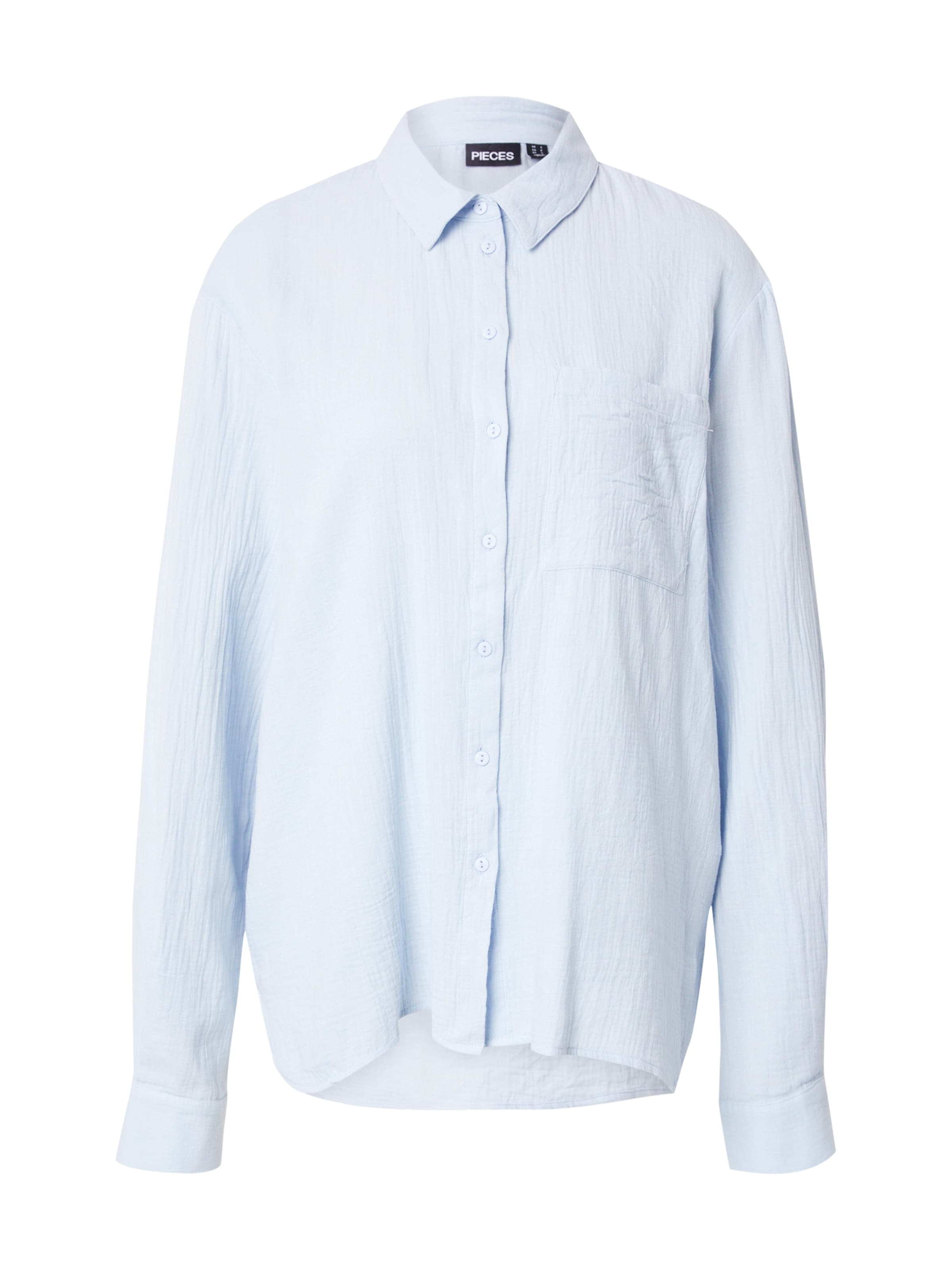 PIECES Blus 'PCSASTINA' i blå: framsida