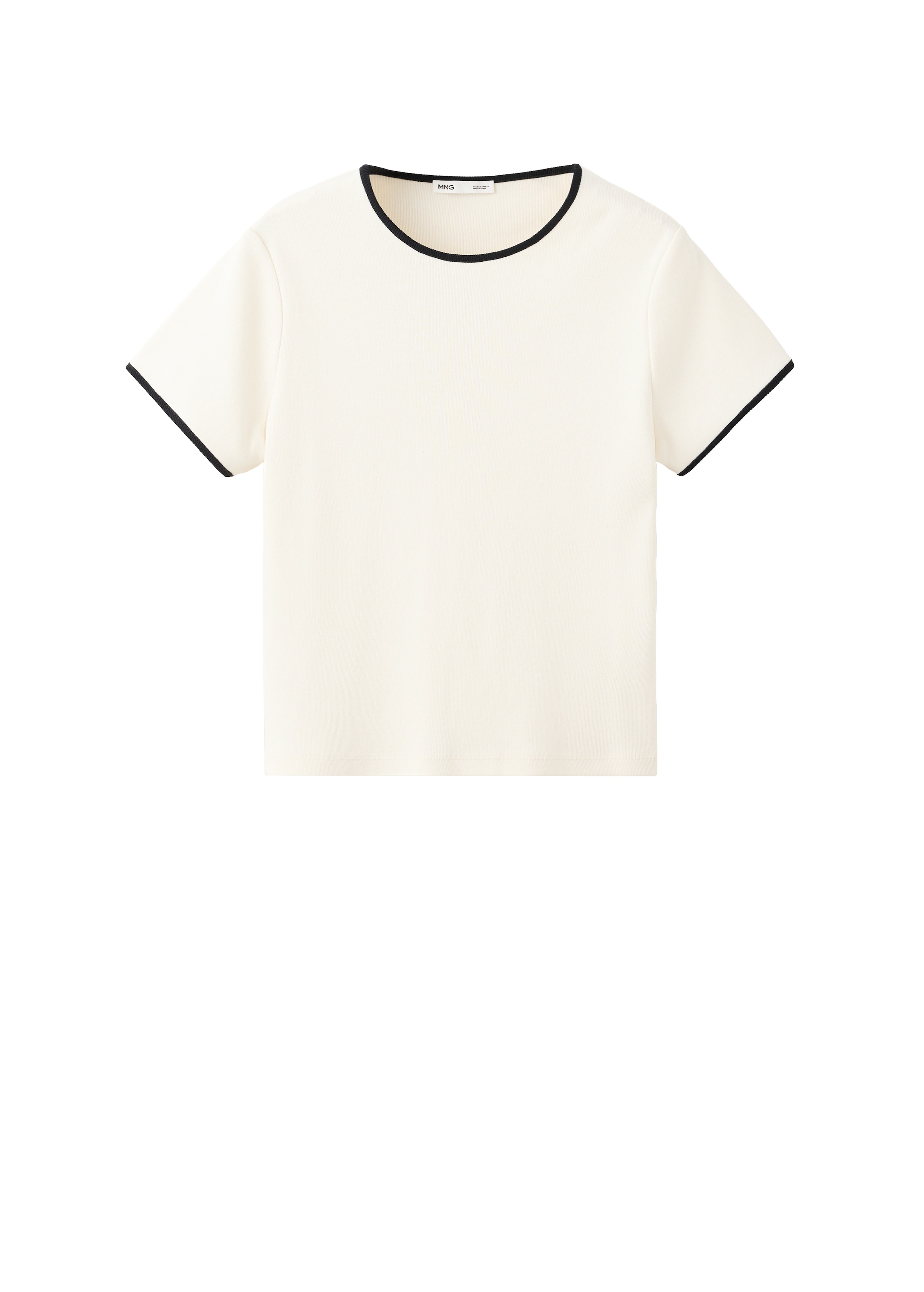 MANGO Shirt 'BICO' in Beige: voorkant