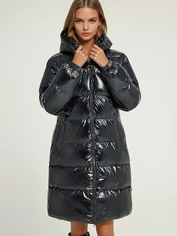 Funky Buddha Vinterkappa i svart: framsida