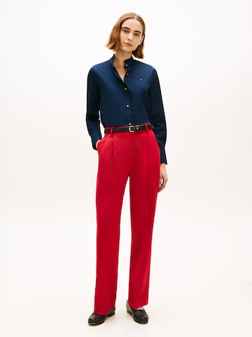 TOMMY HILFIGER regular Παντελόνι πλισέ σε κόκκινο