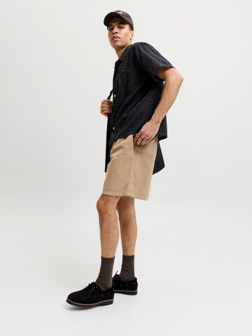Wide Leg Pantalon 'JPSTBILL' JACK & JONES en vert