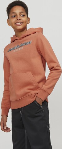 Jack & Jones Junior Sweatshirt 'Lakewood' in Orange: front