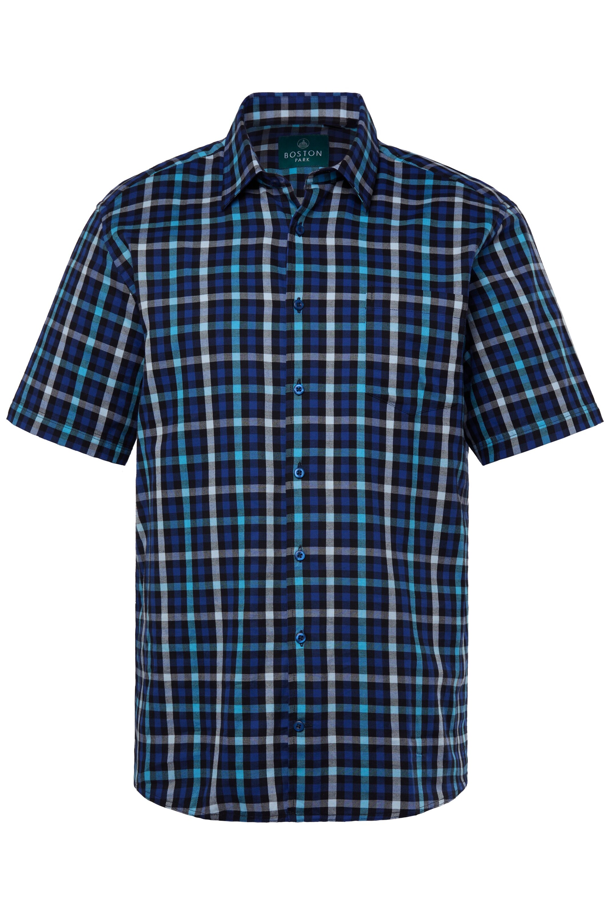 Boston Park Regular fit Button Up Shirt in Blue: front