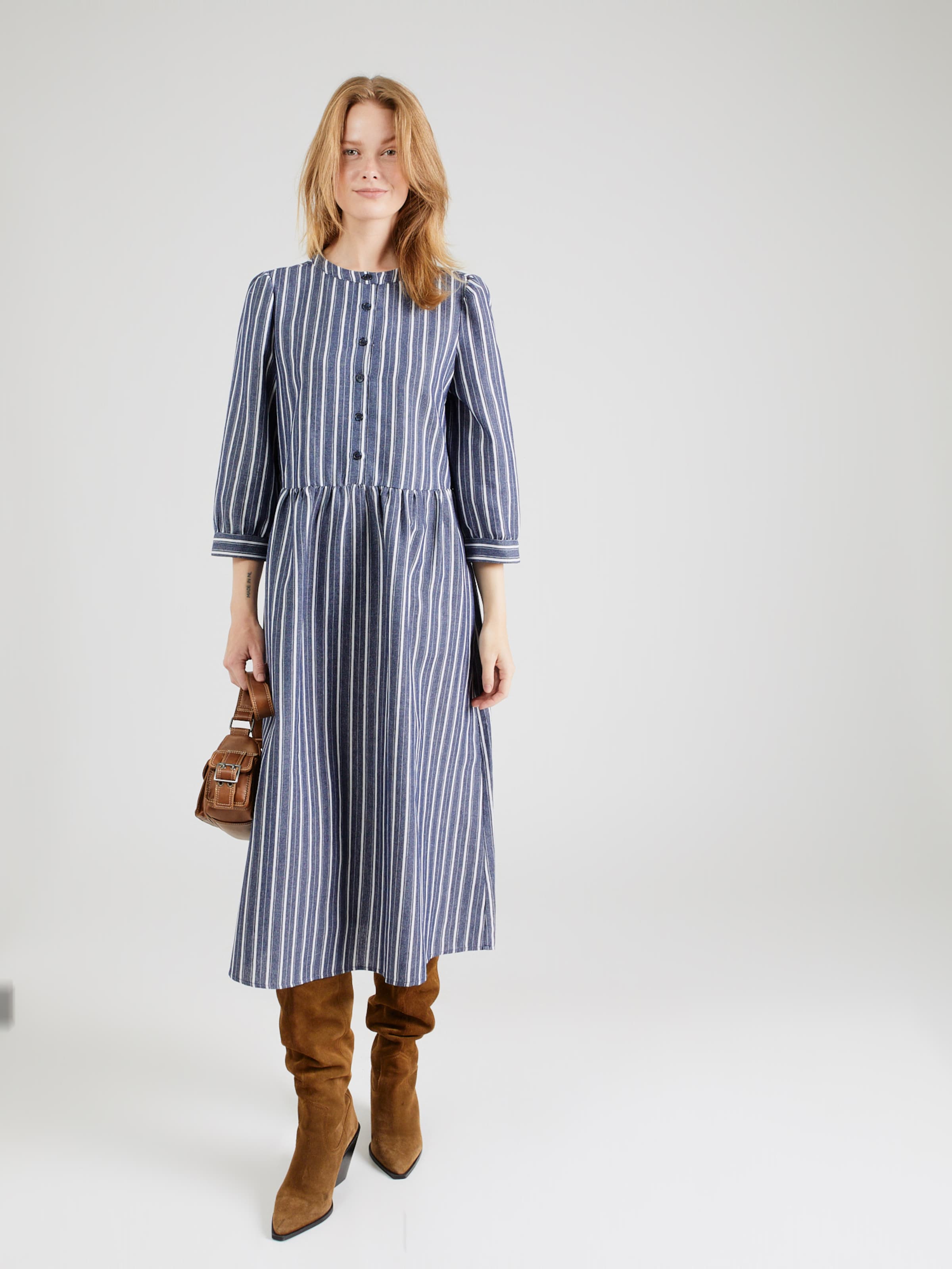 Lollys Laundry Shirt Dress Olivia in Marine Blue ABOUT YOU