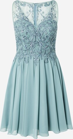 Robe de cocktail Laona en vert : devant