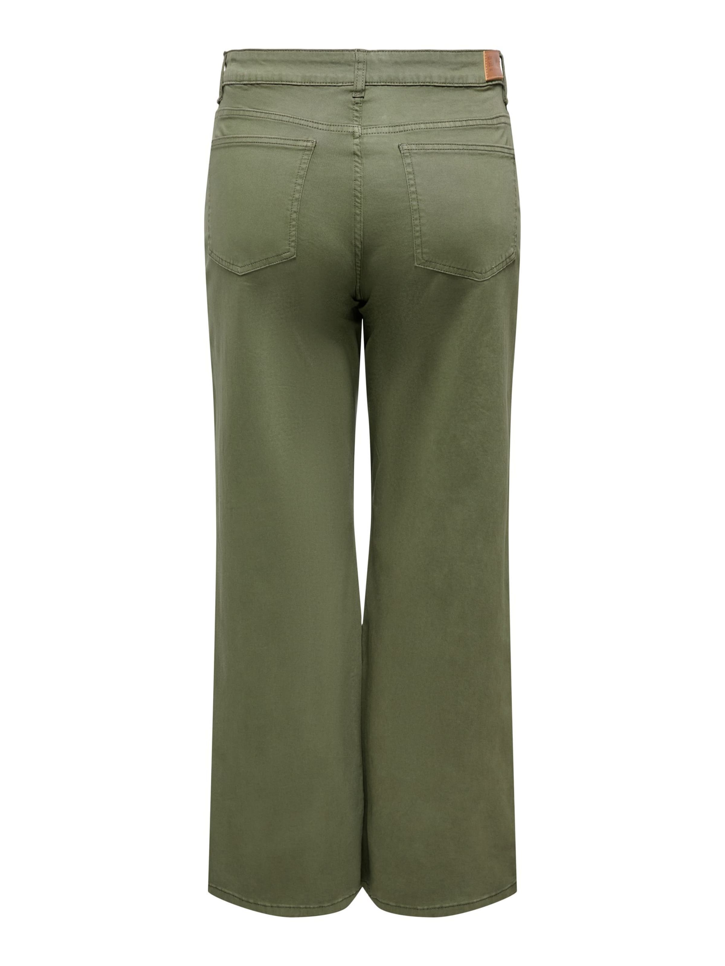ONLY Carmakoma Wide leg Broek 'MADISON ' in Groen