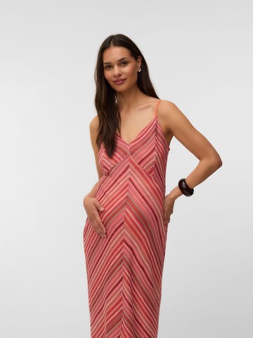 Vero Moda Maternity Pletena obleka 'VMMDemi' | oranžna barva