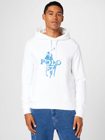 Polo Ralph Lauren Sweatshirt in White: front