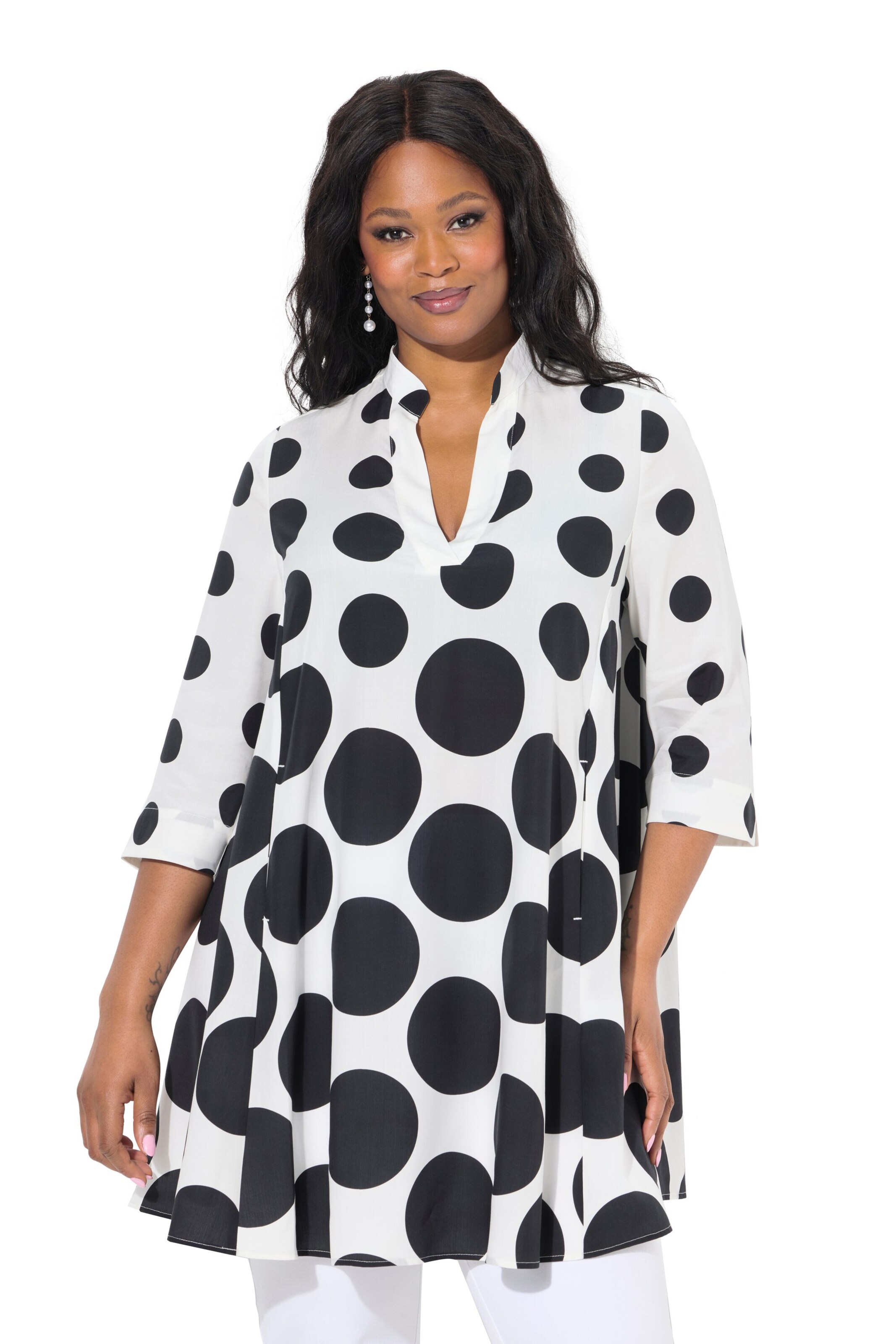 Ulla Popken Tunika in Weiß: Vorderseite